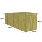 Store More Tongue and Groove Pent Shed - 20x6 Windowless