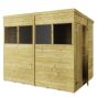 Store More Tongue and Groove Pent Shed - 8x6 Windowed