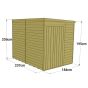 Store More Tongue and Groove Pent Shed - 8x6 Windowless