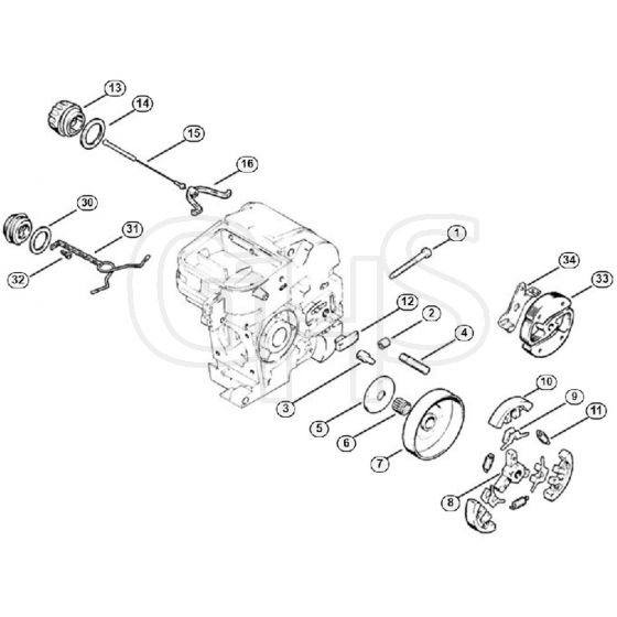 Genuine Stihl 010 AV / G - Clutch