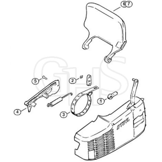 Genuine Stihl 010 AV / J - Chain brake