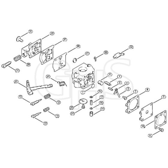 Genuine Stihl 010 AV / K - Carburetor WT-29