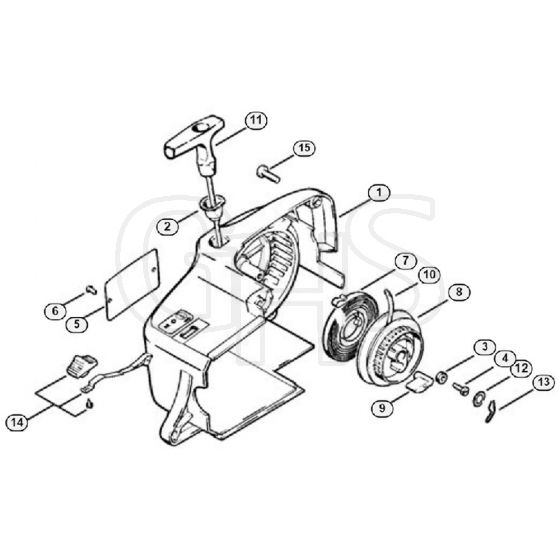 Genuine Stihl 010 AV / O - Rewind starter