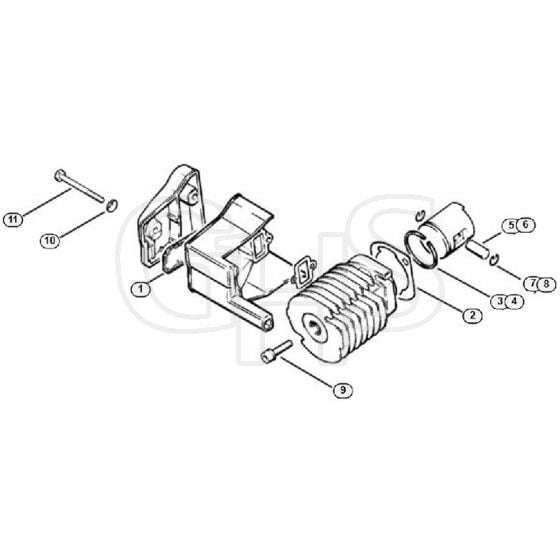 Genuine Stihl 011 AVE / D - Cylinder (32.88), (27.86), (25.84), (27.83)