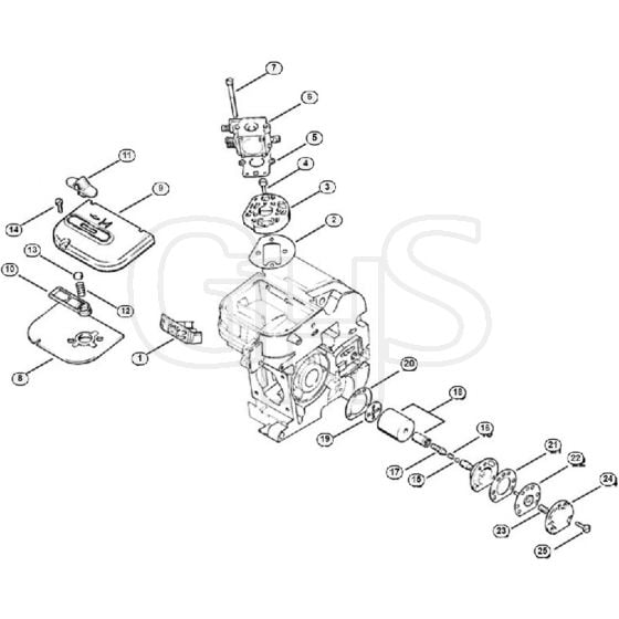 Genuine Stihl 011 AVE / E - Air filter, Oil pump