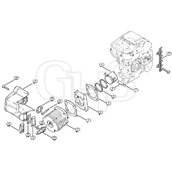 Genuine Stihl 012 AVEQ / B - Cylinder