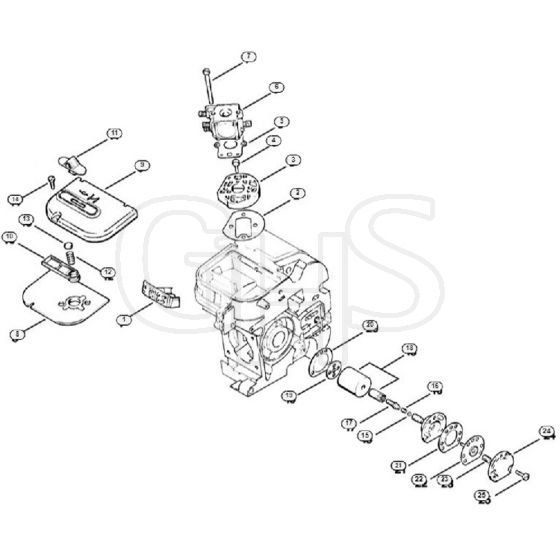 Genuine Stihl 012 AVEQ / C - Air filter, Oil pump