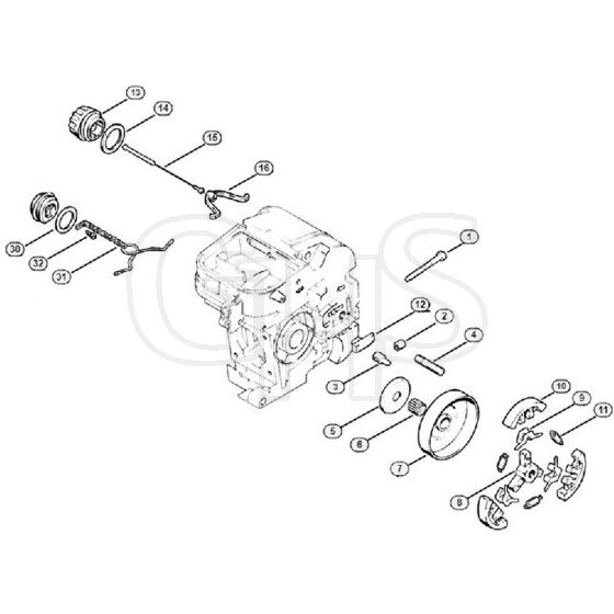 Genuine Stihl 012 AVEQ / E - Clutch