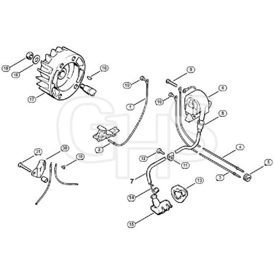 Genuine Stihl 012 AVEQ / H - Ignition system