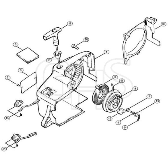 Genuine Stihl 012 AVEQ / J - Rewind starter