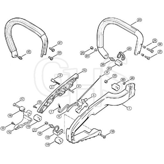 Genuine Stihl 012 AVEQ / K - Handle