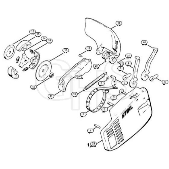 Genuine Stihl 015 AV / D - Chain brake