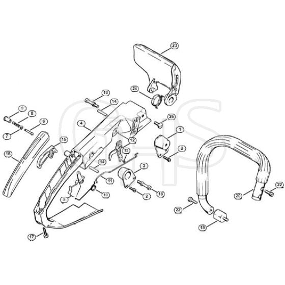 Genuine Stihl 015 AV / H - Handle