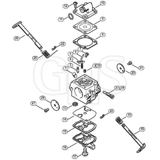 Genuine Stihl 017 C / G - Carburetor C1Q-S57, C1Q-S57