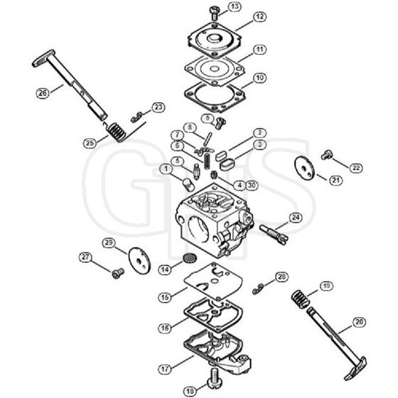 Genuine Stihl 017 C / H - Carburetor C1Q-S43 (49.2000)