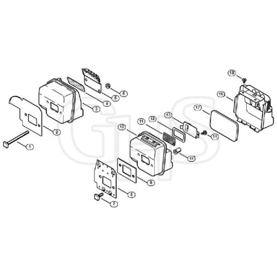 Genuine Stihl 018 / C - Muffler