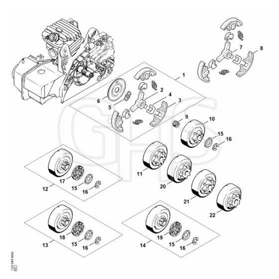 Genuine Stihl 021 / G - Clutch