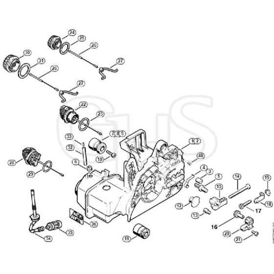 Genuine Stihl 021 / D - Motor housing