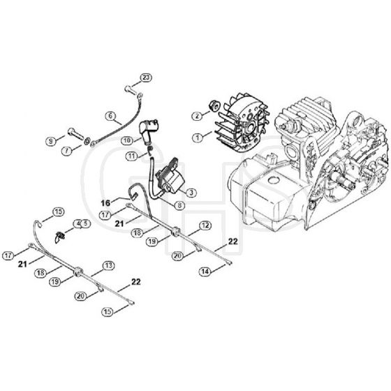 Genuine Stihl 021 / K - Ignition system