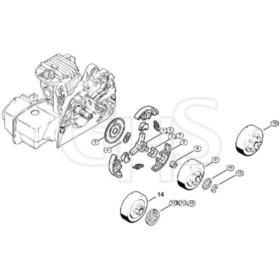 Genuine Stihl 023 / G - Clutch