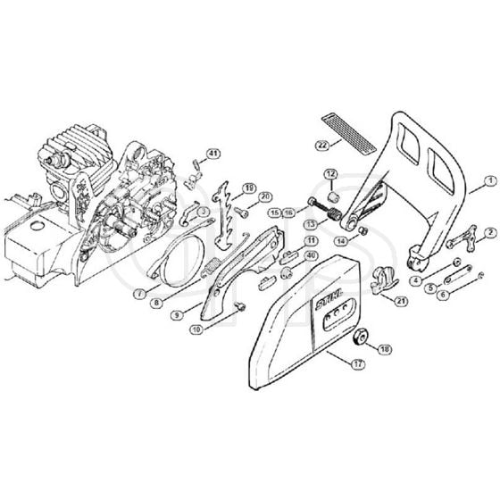 Genuine Stihl 023 / H - Chain brake