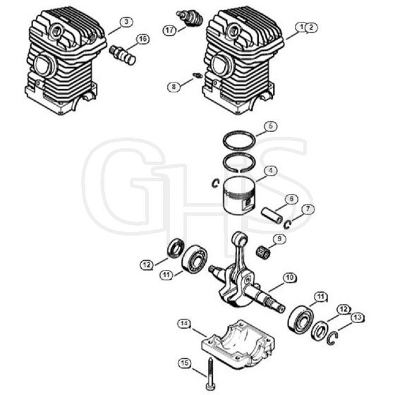 Genuine Stihl 023 L / B - Engine 023, 023 L