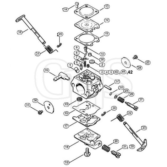 Genuine Stihl 023 L / Q - Carburetor WT-283, WT-498, WT-503, WT-313 USA