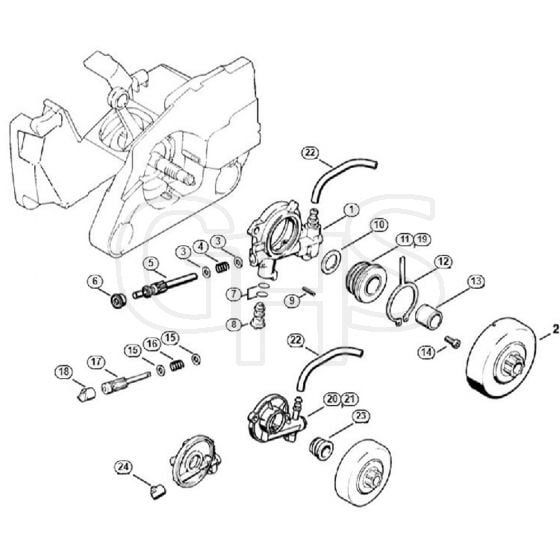 Genuine Stihl 024 / C - Oil pump