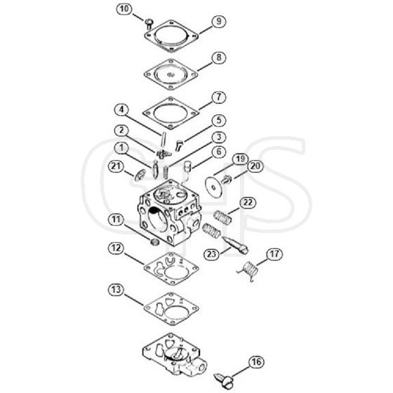 Genuine Stihl 024 / Q - Carburetor HU-54 (40.88)