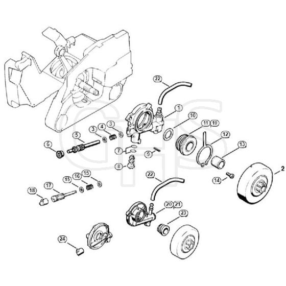 Genuine Stihl 024 WB / C - Oil pump