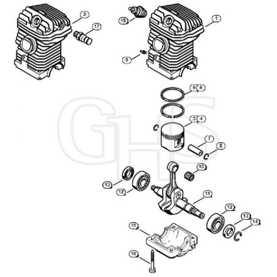 Genuine Stihl 025 / C - Engine 025