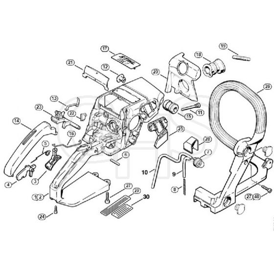 Genuine Stihl 025 / O - Handle housing