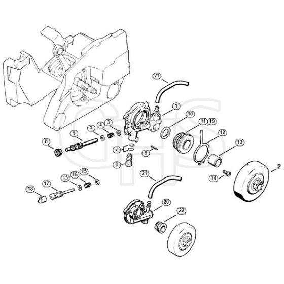 Genuine Stihl 026 / C - Oil pump