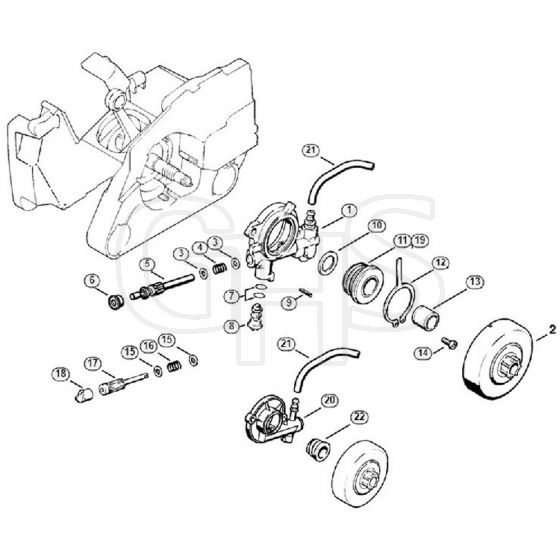 Genuine Stihl 026 C / C - Oil pump