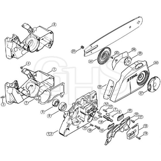 Genuine Stihl 026 C / F - Quick chain tensioner