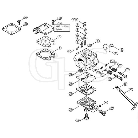 Genuine Stihl 026 C / M - Carburetor WT-426