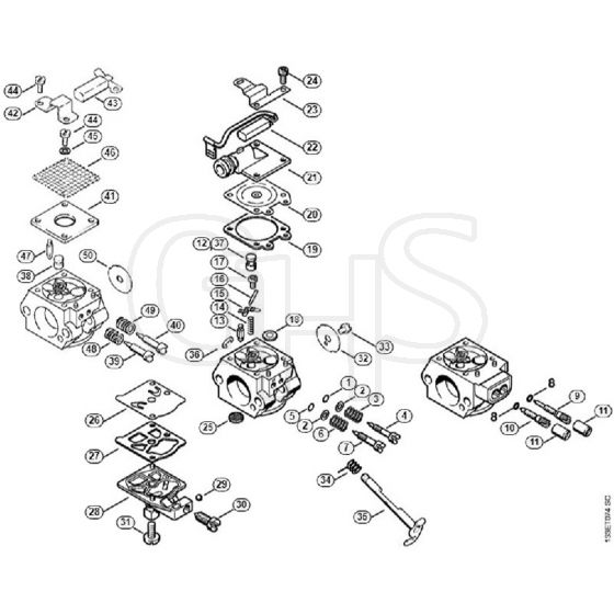 Genuine Stihl 026 / N - Carburetor WT-427, WT-590, WT-195, WT-155