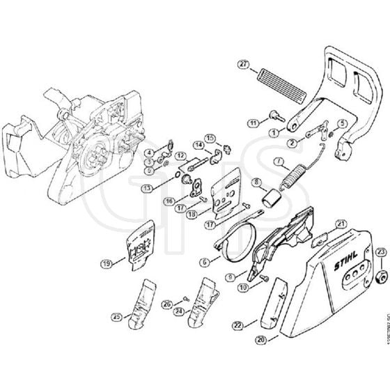 Genuine Stihl 026 PRO / E - Chain brake