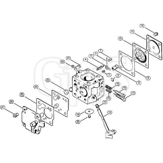 Genuine Stihl 031 / H - Carburetor Tillotson (26.78)