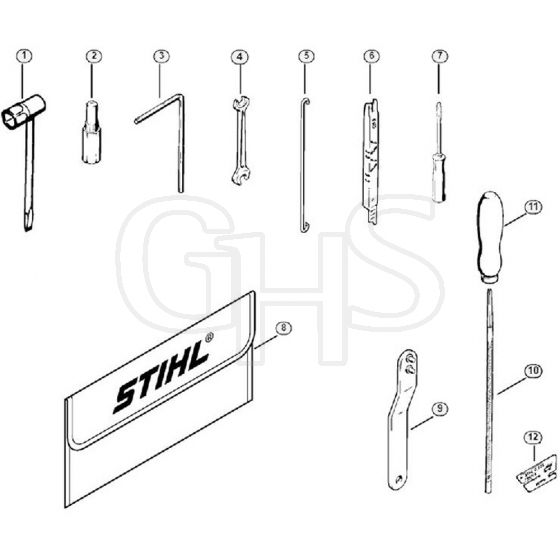 Genuine Stihl 032 AV / K - Tools, Extras