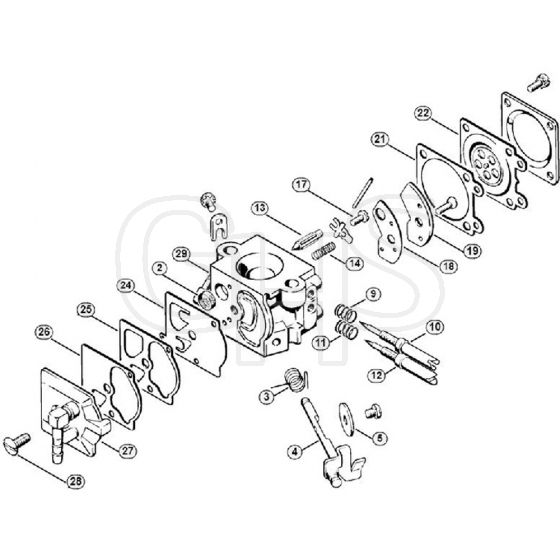 Genuine Stihl 032 AV / M - Carburetor WA-49  7 683 698