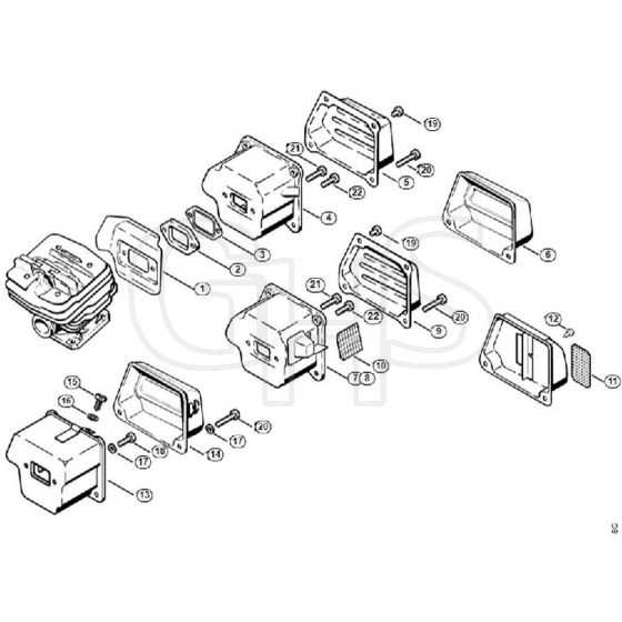 Genuine Stihl 034 / C - Muffler