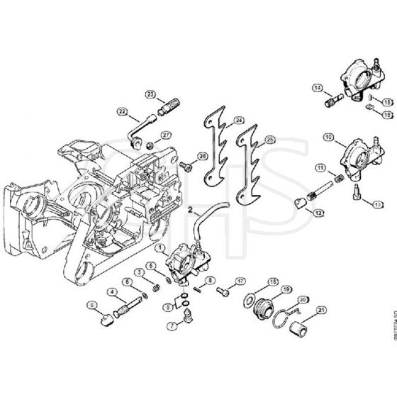 Genuine Stihl 034 / D - Oil pump