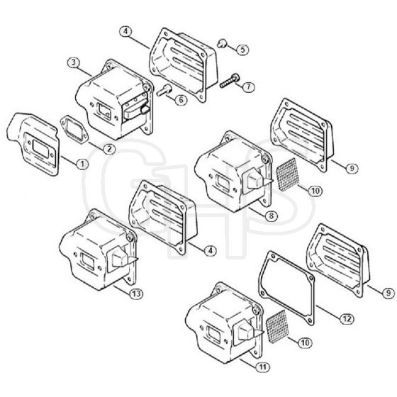 Genuine Stihl 036 / C - Muffler