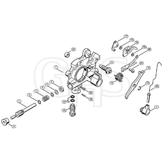 Genuine Stihl 036 QS / D - Oil pump