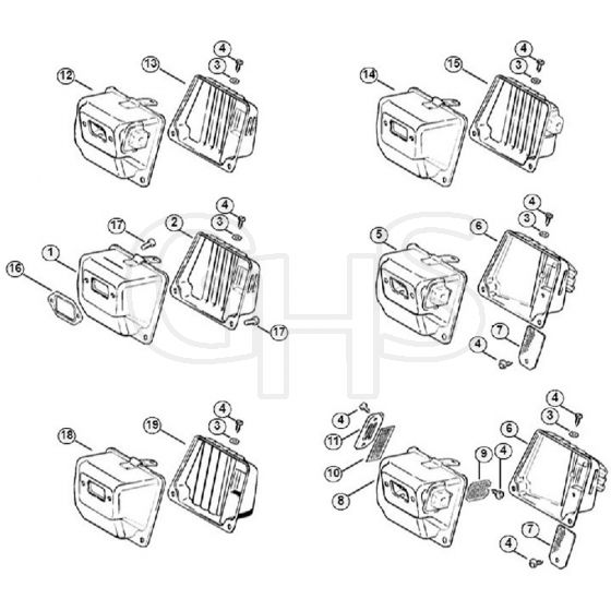 Genuine Stihl 038 / C - Muffler