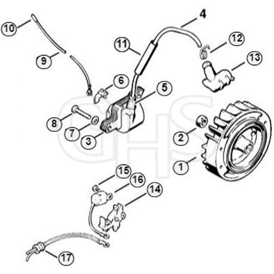 Genuine Stihl 038 / F - Ignition system