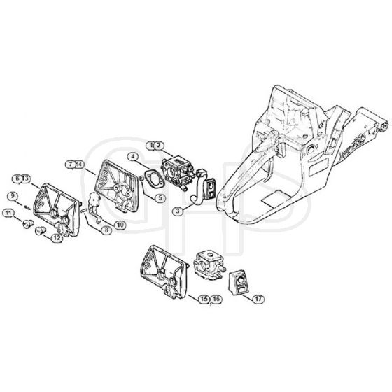 Genuine Stihl 038 / J - Air filter