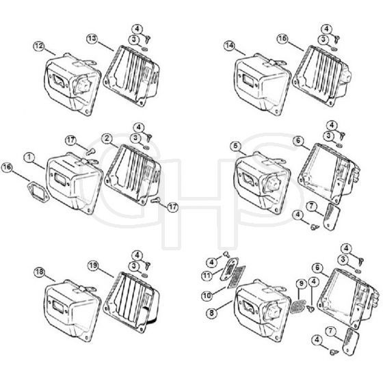 Genuine Stihl 038 M / C - Muffler