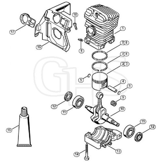 Genuine Stihl 039 / A - Cylinder 029